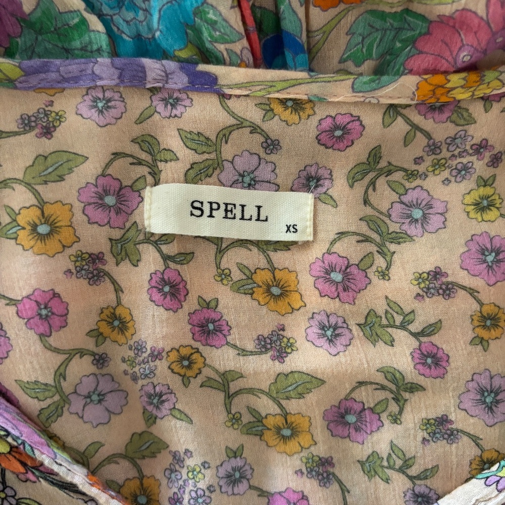 Spell Mossy Patchwork Midi Dress - image 4